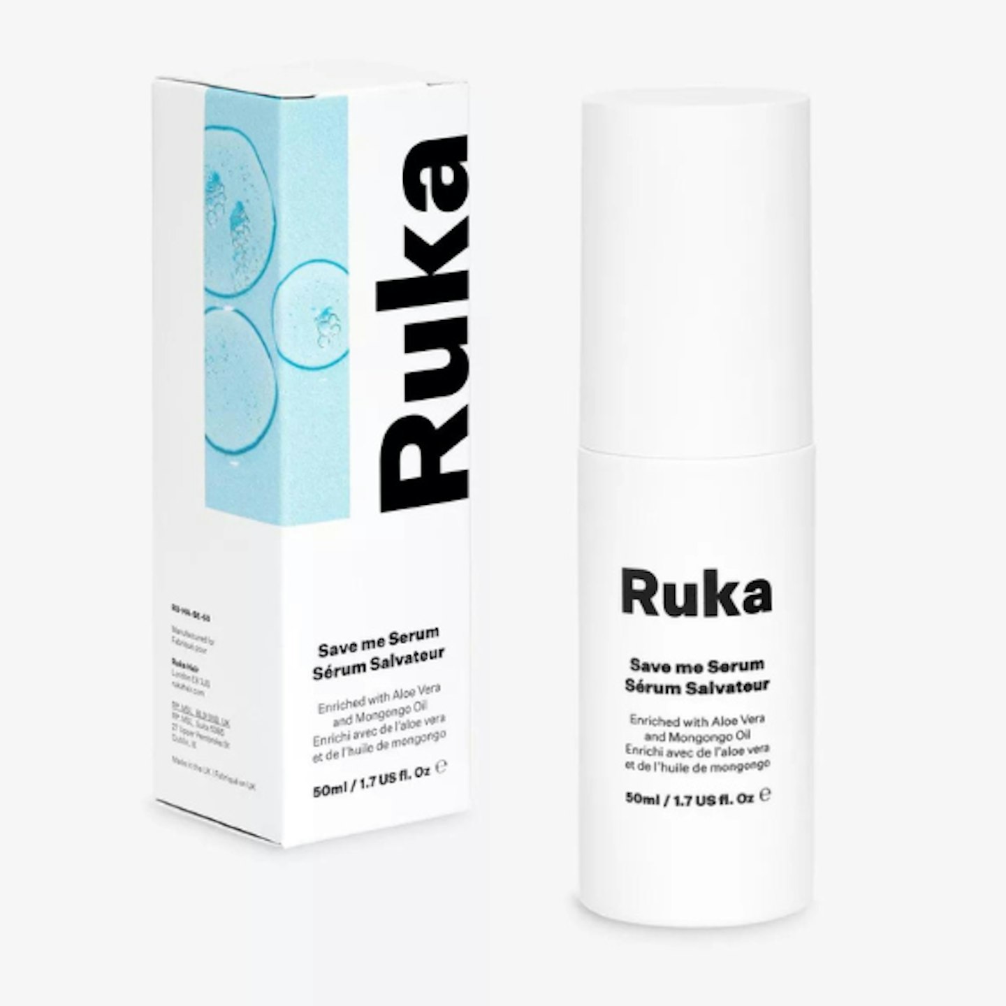 Black-owned hair care brand RUKA Save Me hair serum