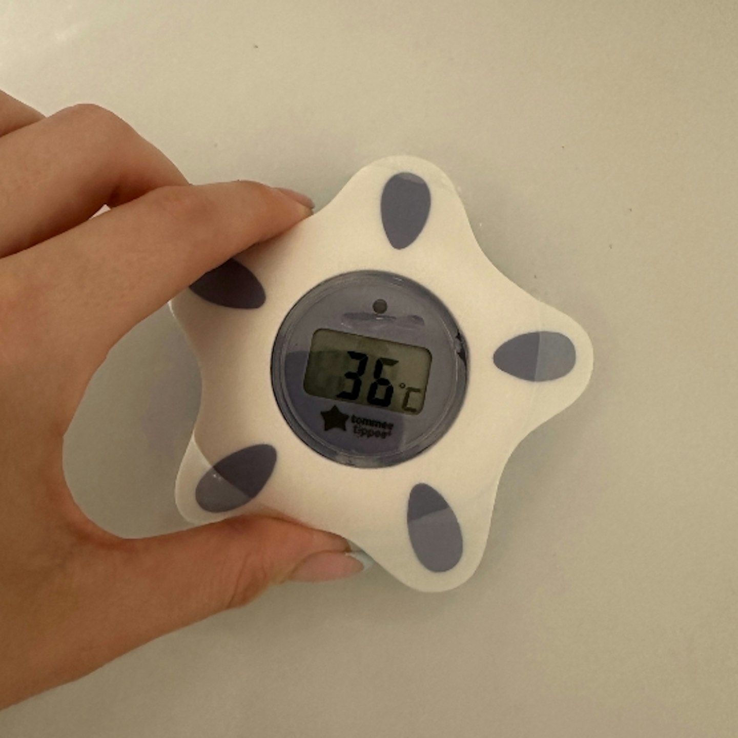 Tommee Tippee Closer to Nature Digital Bath and Room Thermometer in the bath