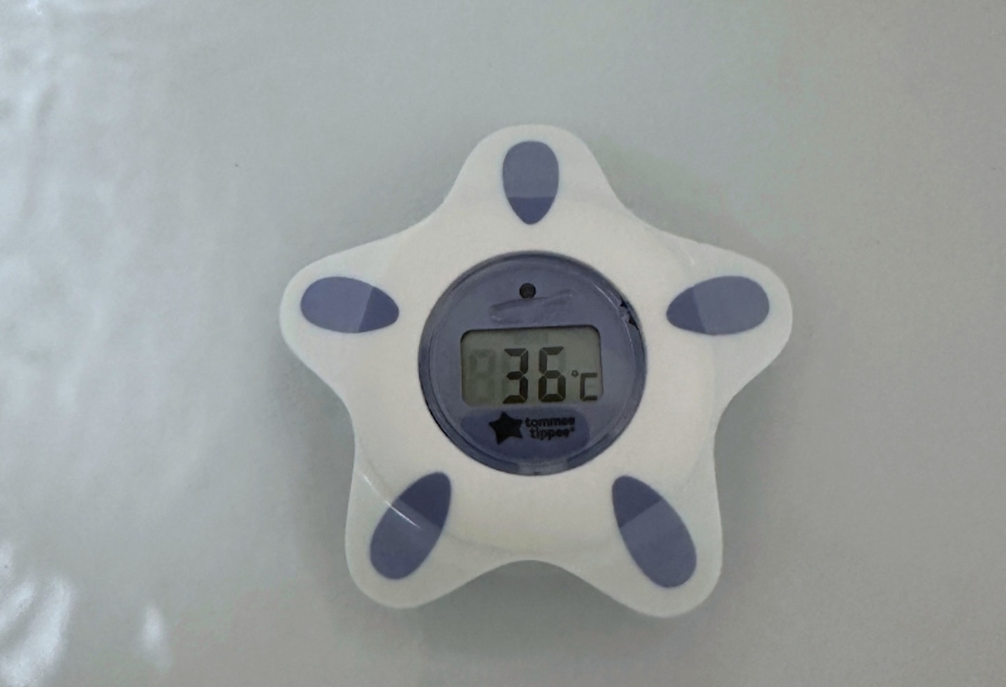 Tommee Tippee Closer to Nature Digital Bath and Room Thermometer in the bath