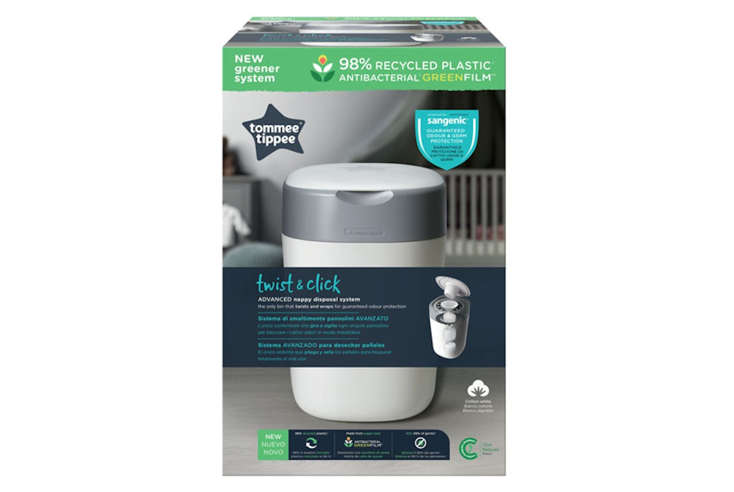 Tommee Tippee Twist Click nappy bin