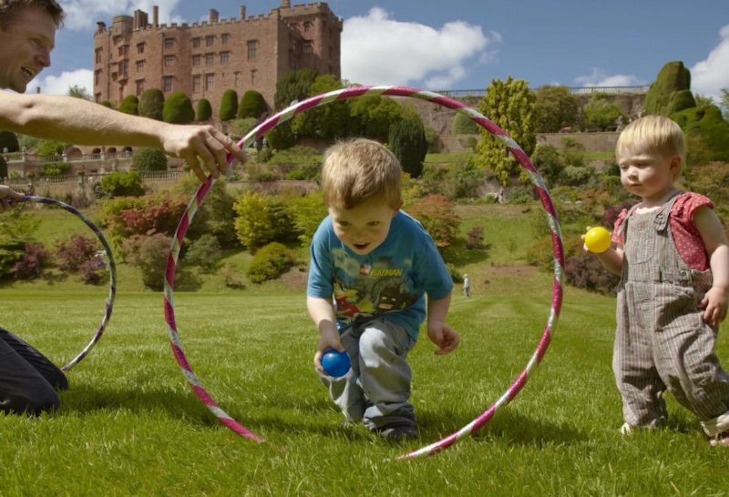 Children playing at Powis Castle