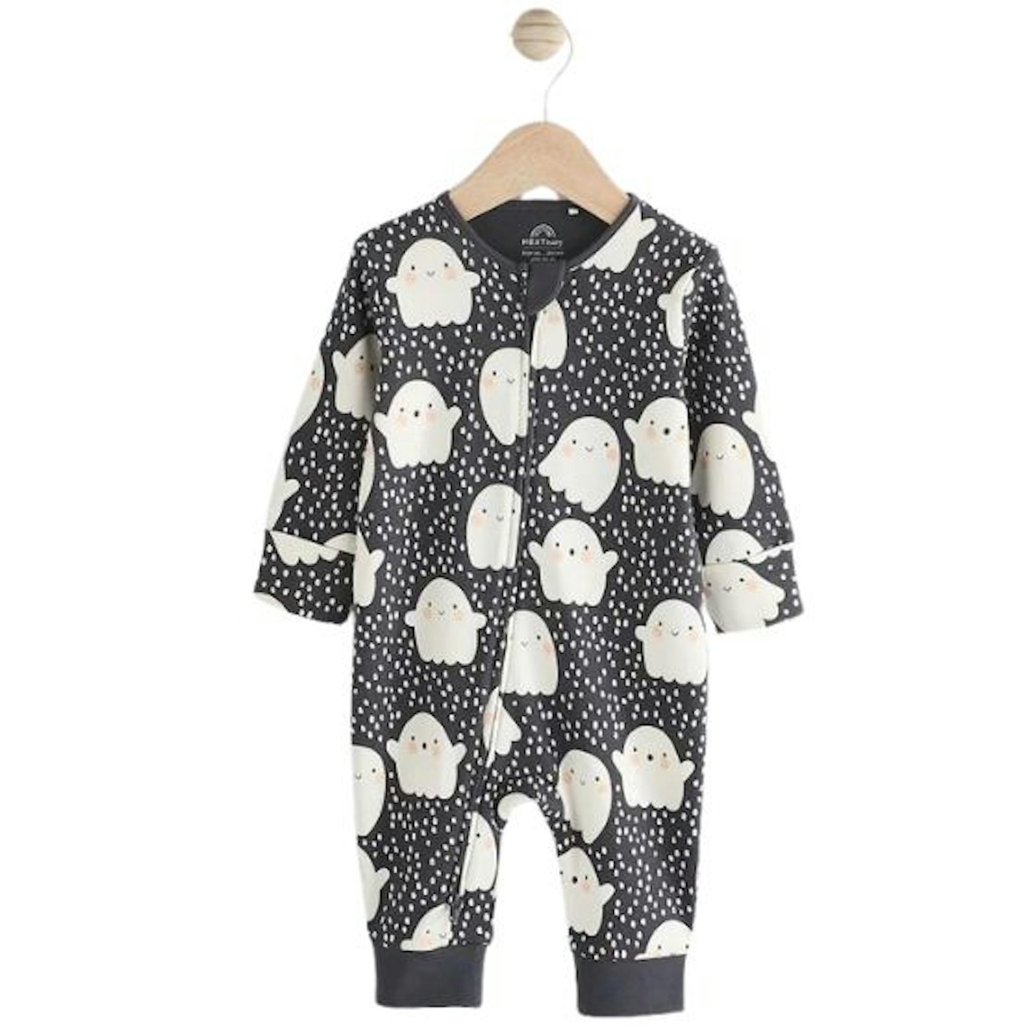 Halloween Ghost baby sleepsuit