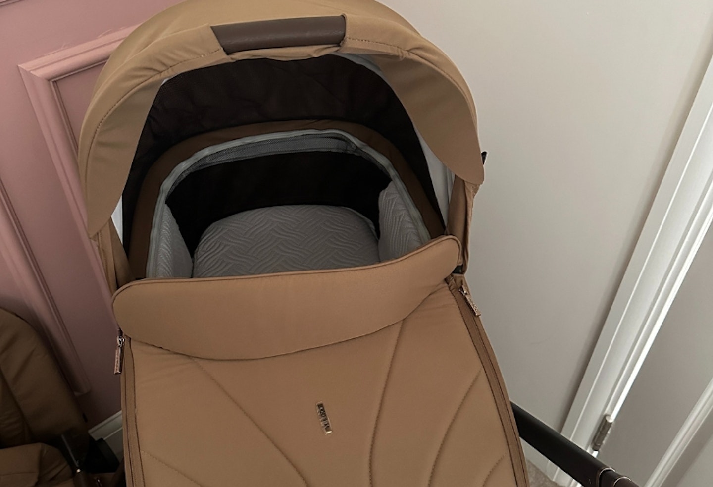 shot of the inside of the Venicci Claro 3-in-1 plus travel system