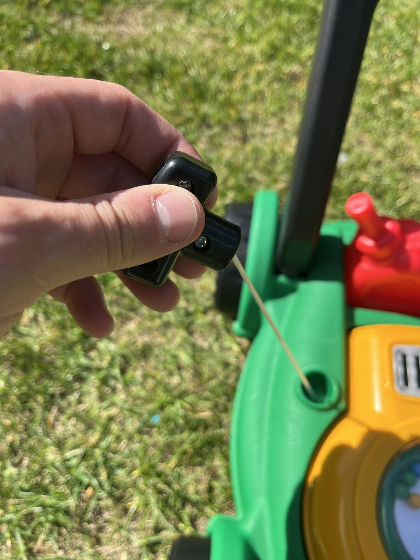 Little Tikes lawnmower