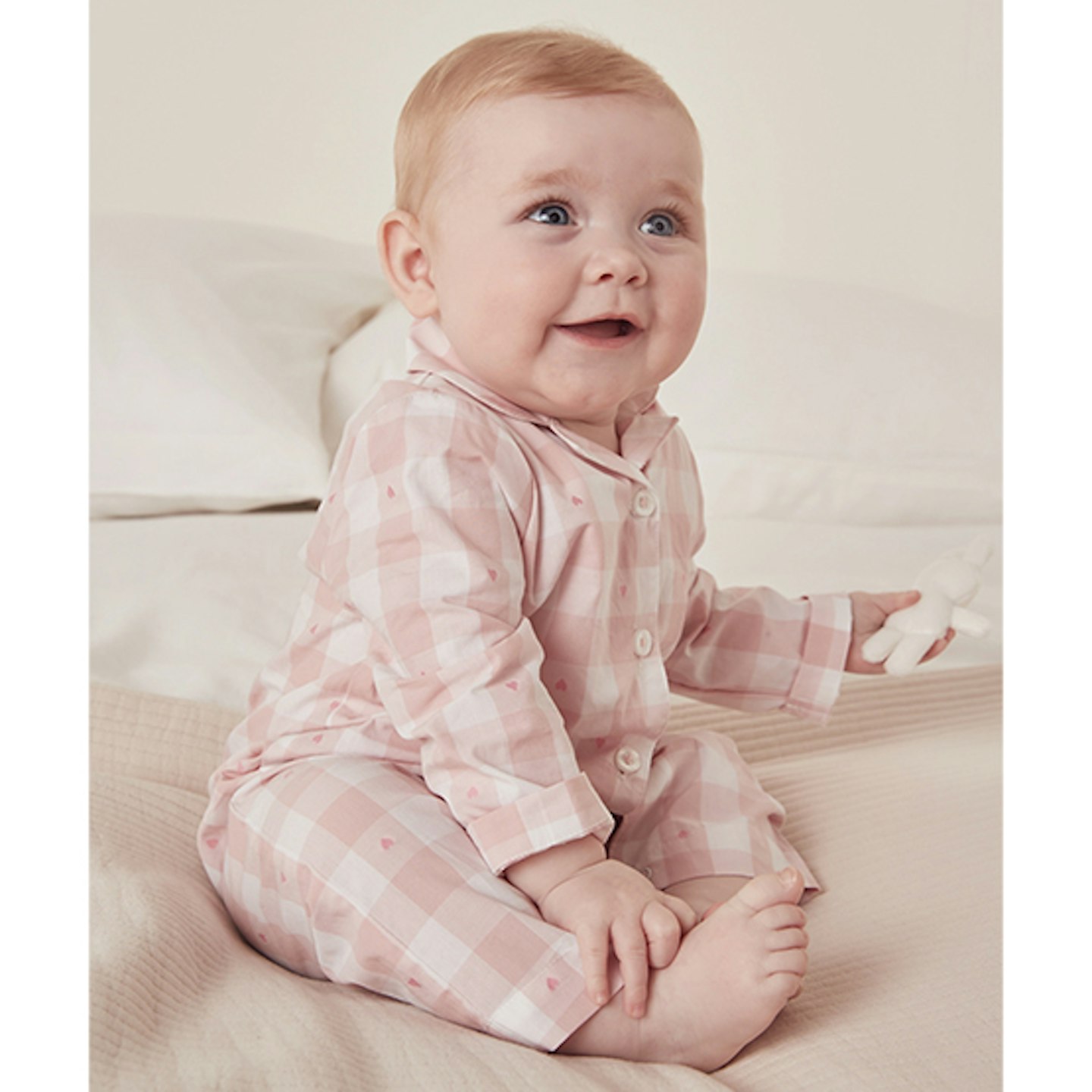 pink gingham pyjamas white company