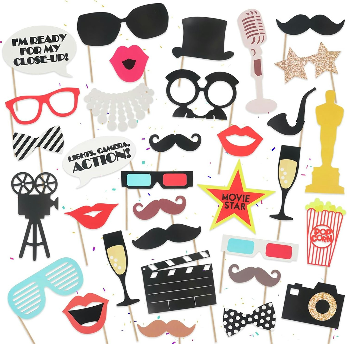 Movie Themed Photo Props Kit