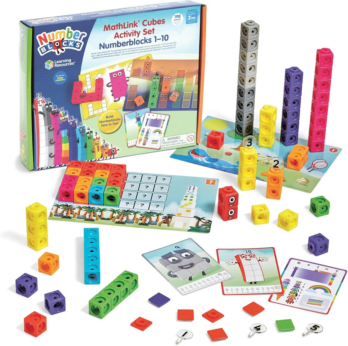 Learning Resources LSP0949-UK MathLink Cubes