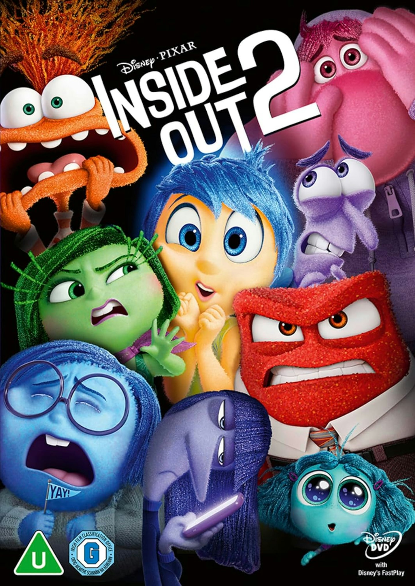 Disney Pixar's Inside Out 2 DVD cover