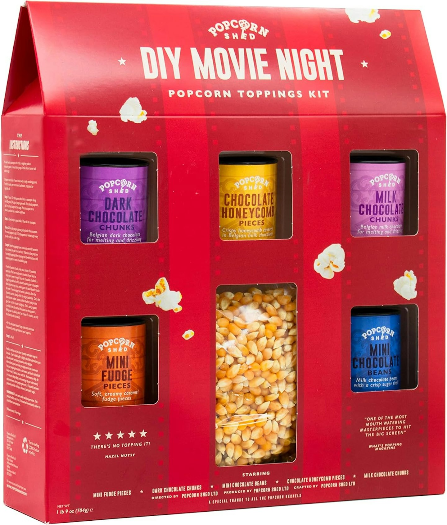 DIY Movie Night Popcorn Toppings Kit, Make Your Own Popcorn