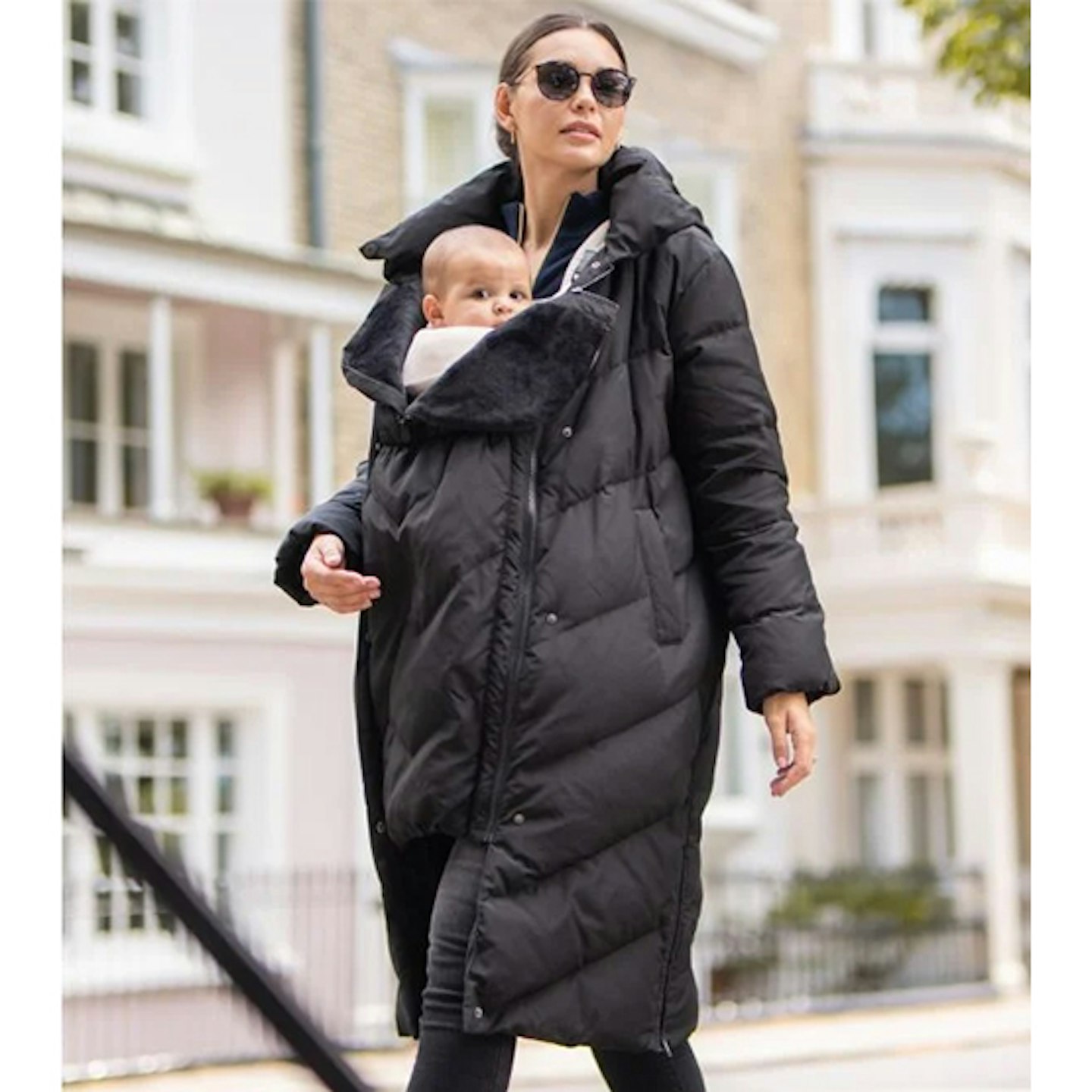 Best Seraphine maternity and baby wearing coat