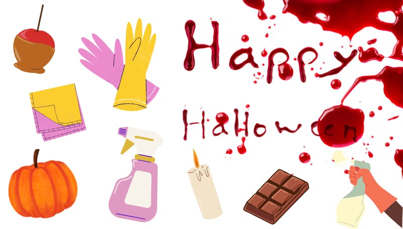 Easily remove chocolate, fake blood and Halloween stains