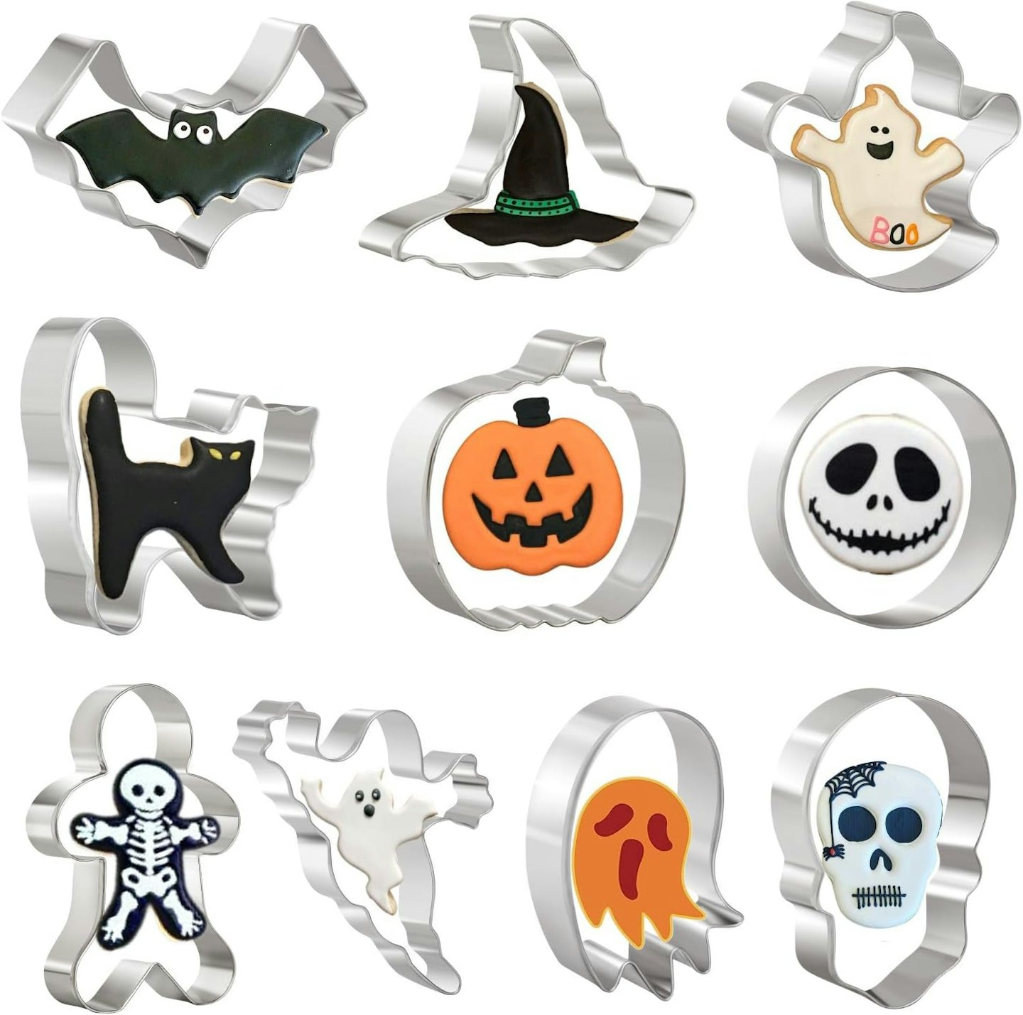 Halloween-shaped cookie cutters