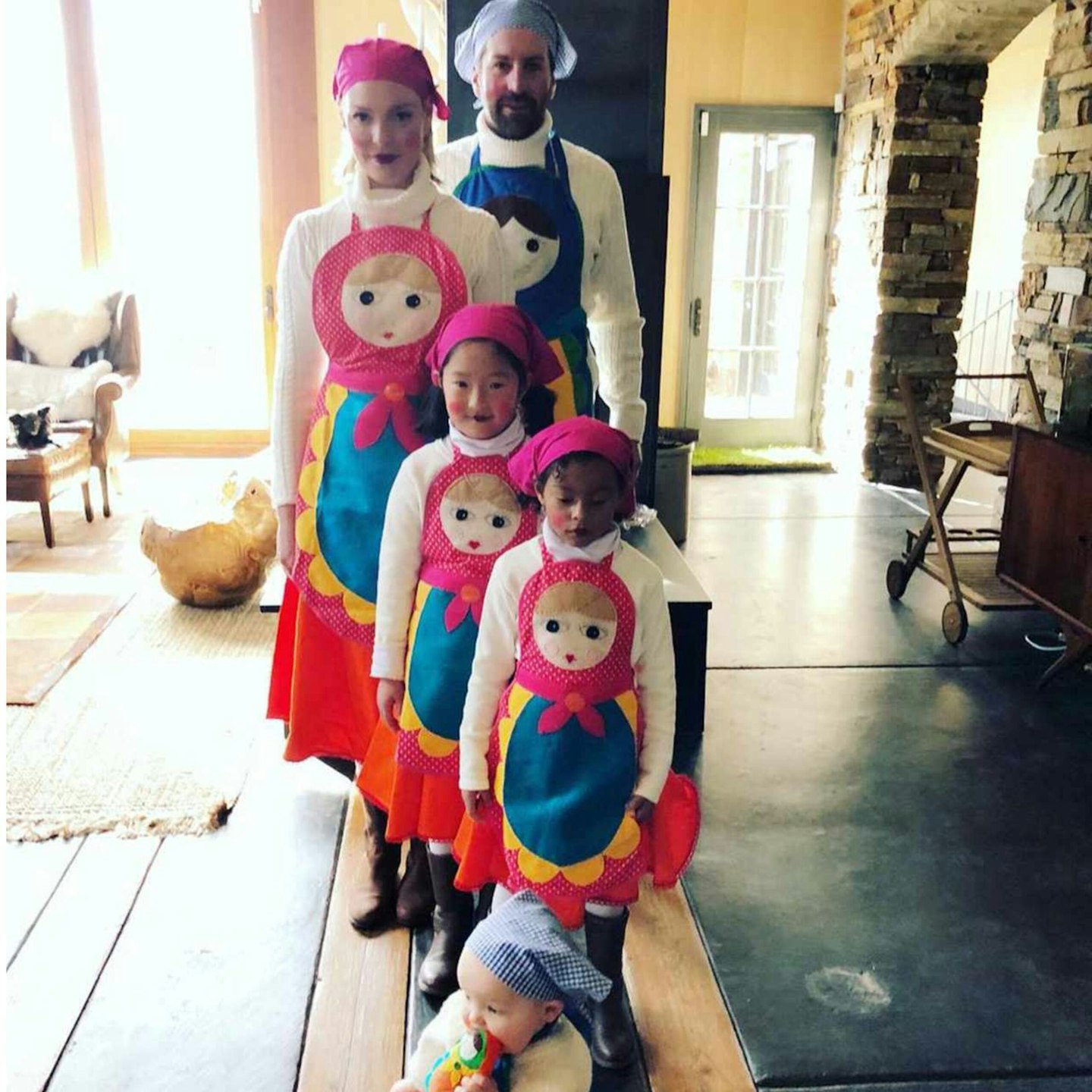 Katherine Heigl & Josh Kelley's Russian Nesting Doll Costume