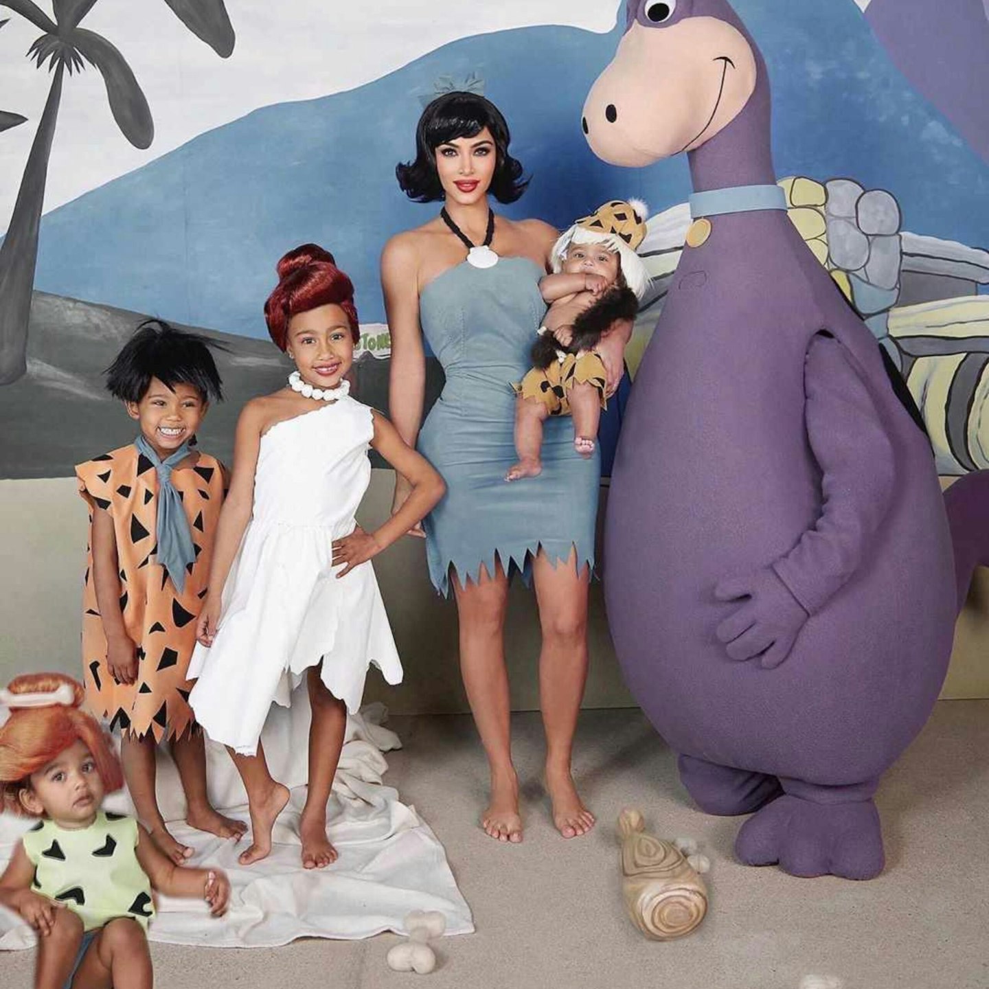 Kim Kardashian & Kanye West's The Flintstones Costume