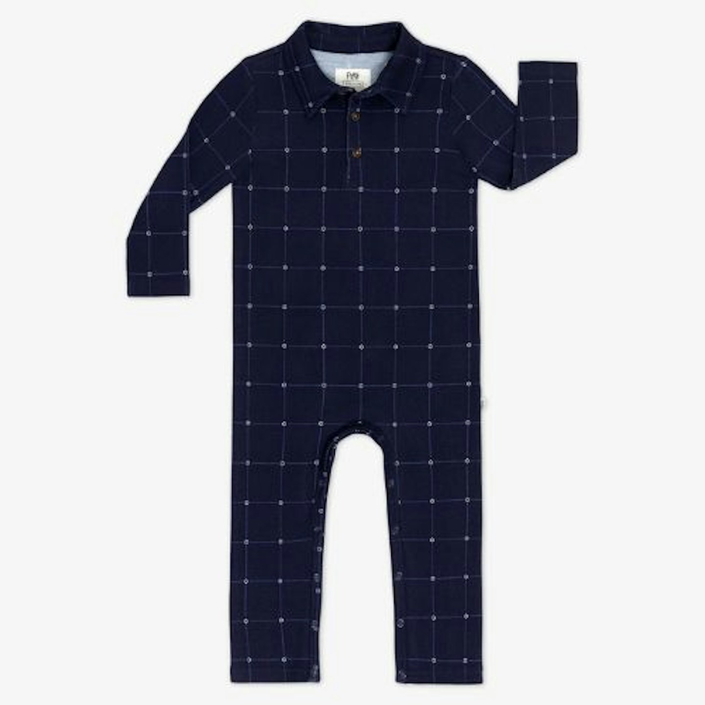 Hanukkah Stars Plaid Polo Romper