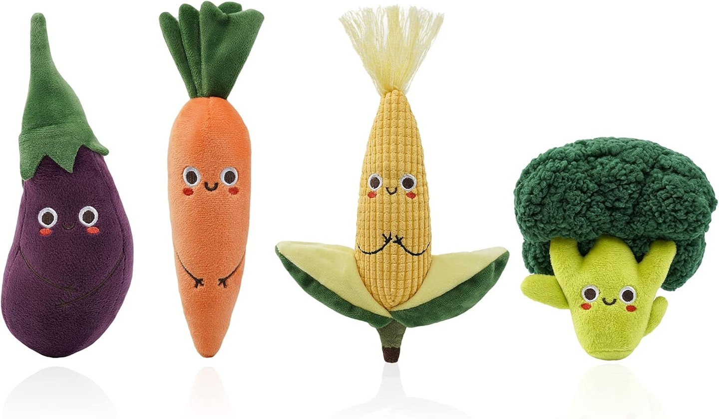 Nleio 4-piece vegetables food plush toy set