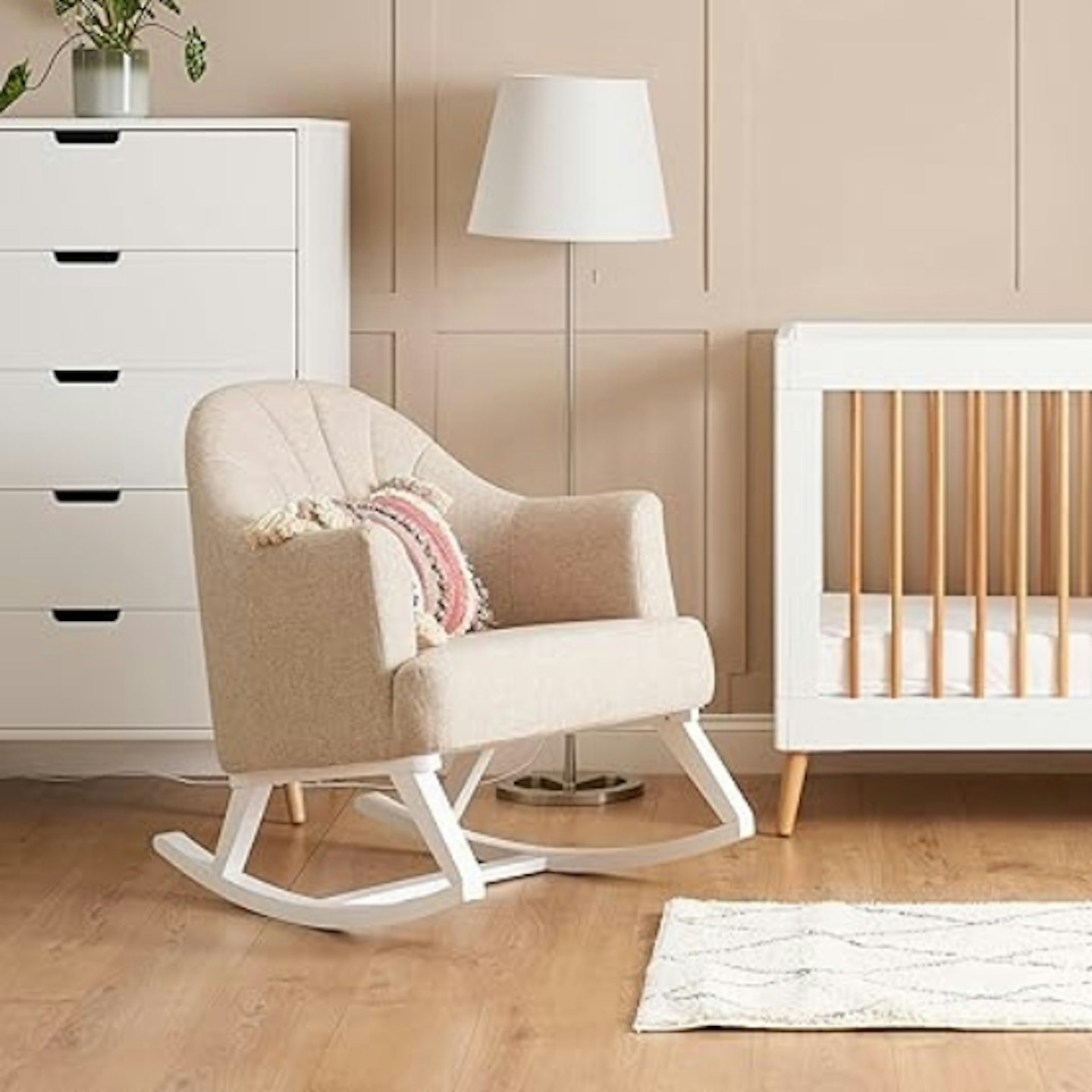 Obaby Round Back Rocking Chair in nursery