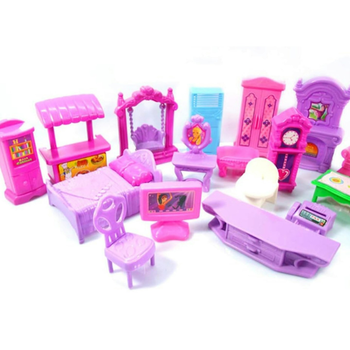 WLPTION 22Pcs Doll House Furniture Set