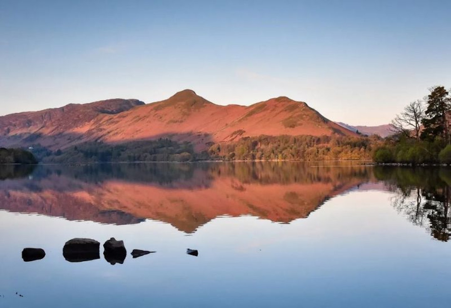 A view of Cats Bells across Derwentwater on the Friar’s Crag walk