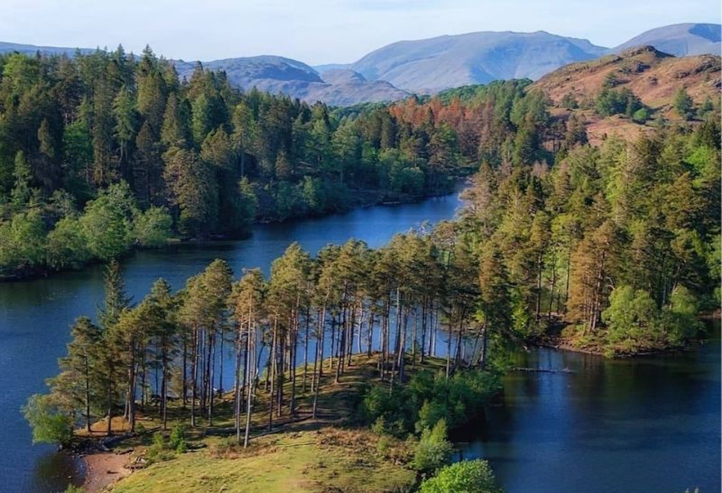 Hills, lakes and islands in the Lake District