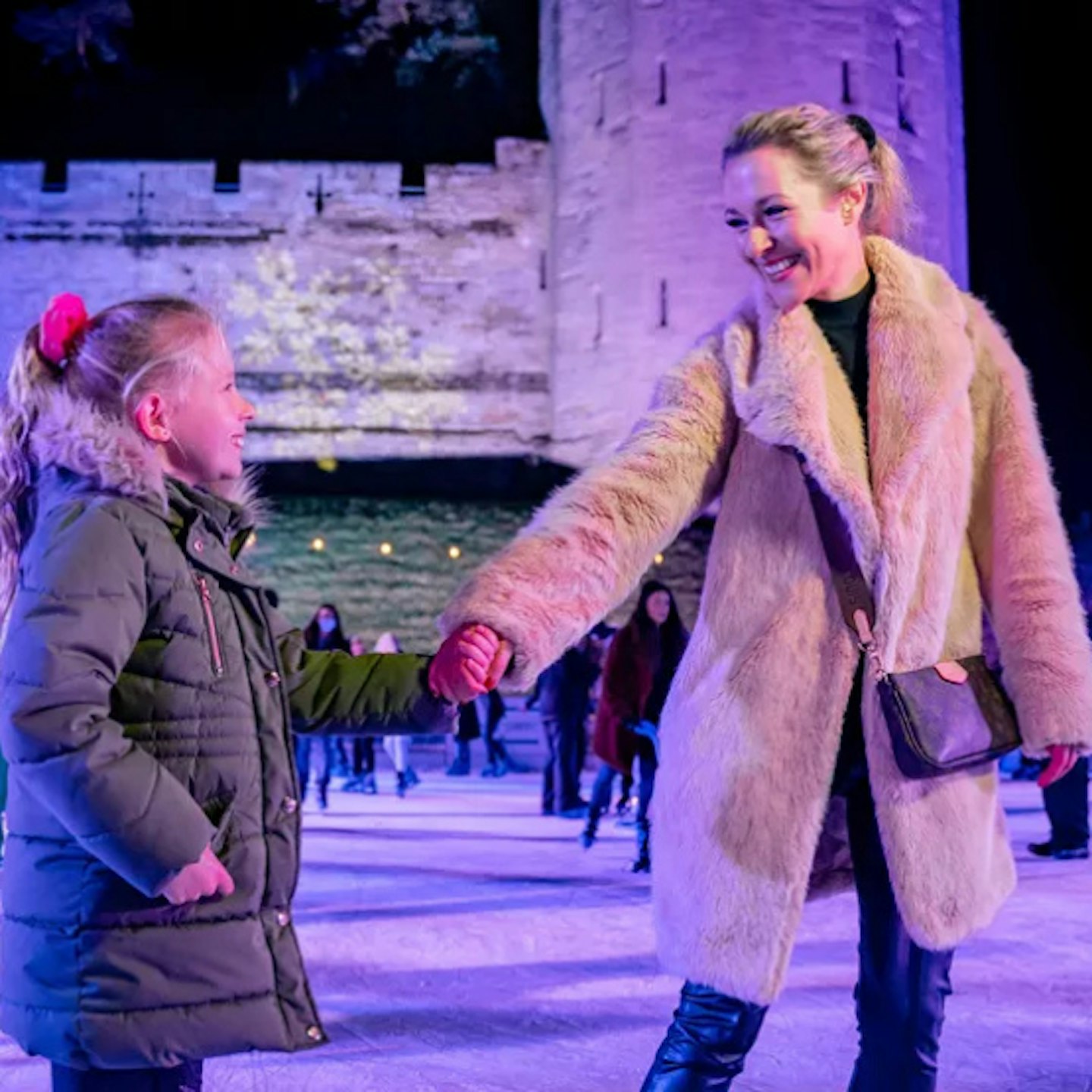 Skating at Warwick Castle