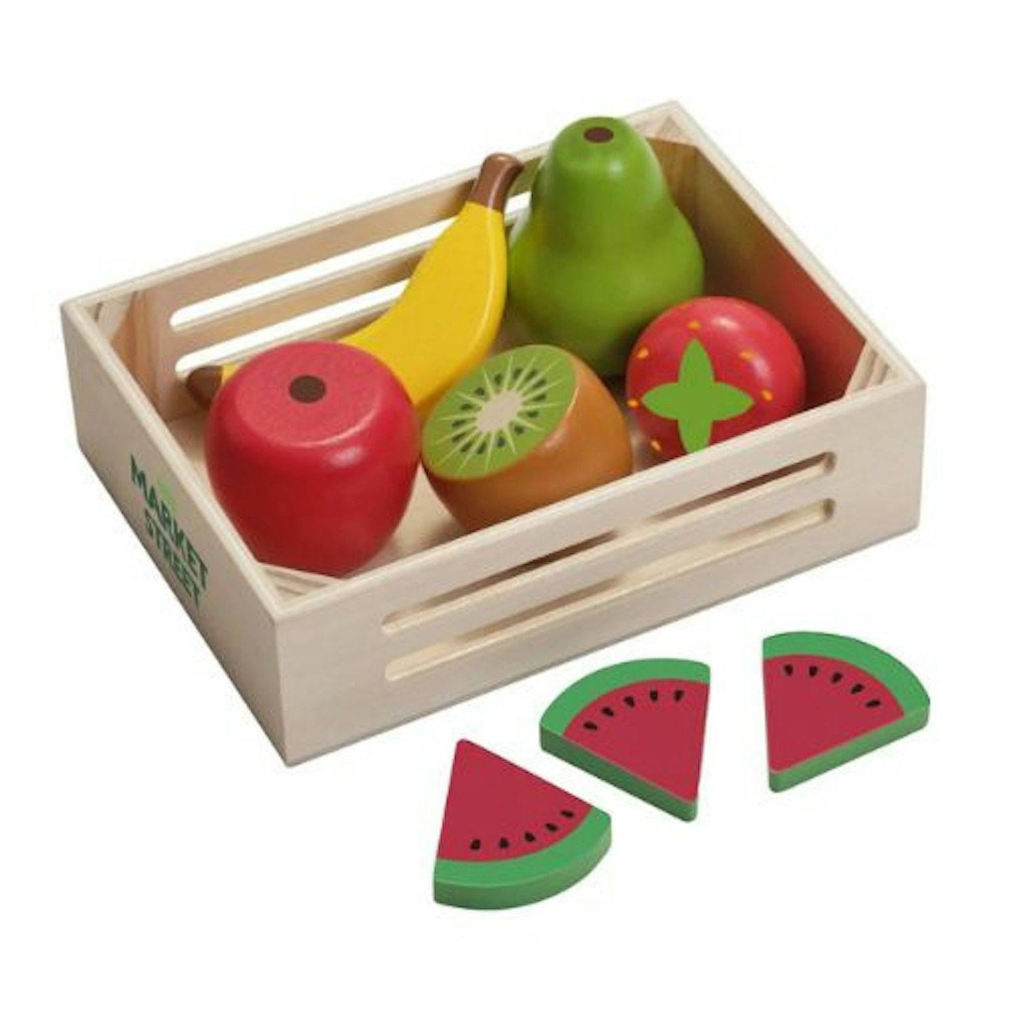 Wooden Toy Fruit Crate