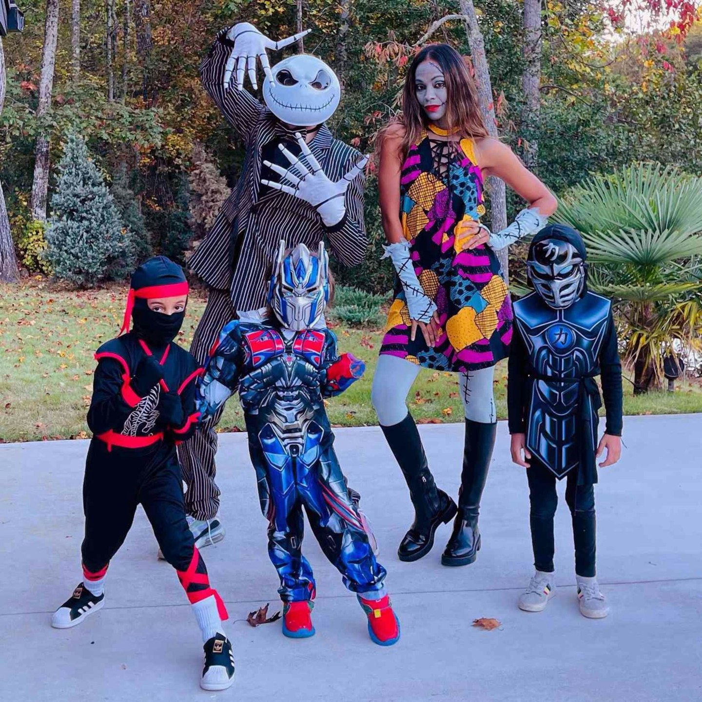 Zoë Saldana & Marco Perego's The Nightmare Before Christmas Costume