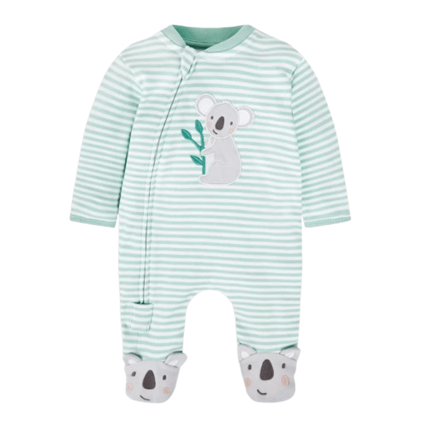 Jojo Maman Bébé Koala Applique Zip Sleepsuit  