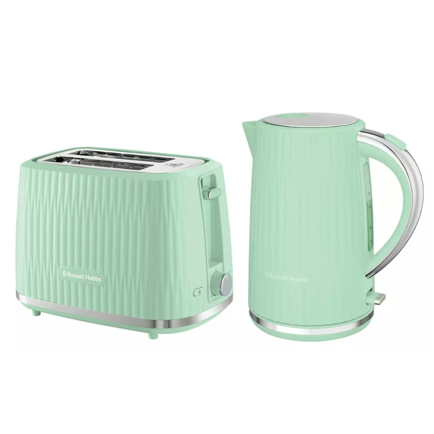 Russell Hobbs Eden Pistachio Green Kettle & Toaster Set