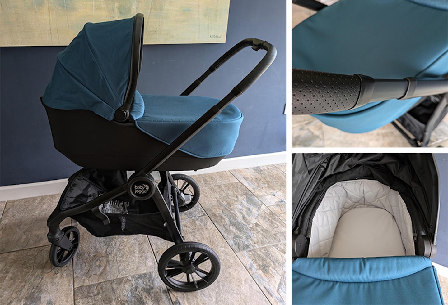 baby jogger city sights with carrycot detail pics