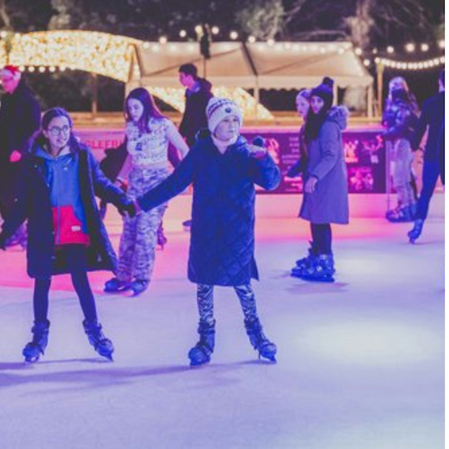 Skating at Cardiff Castle, Winter Wonderland