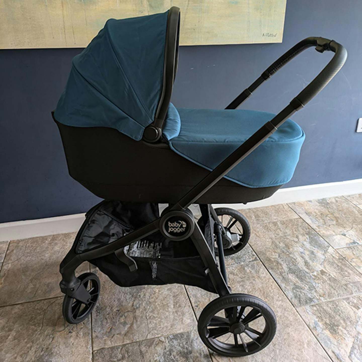 carrycot with hood up