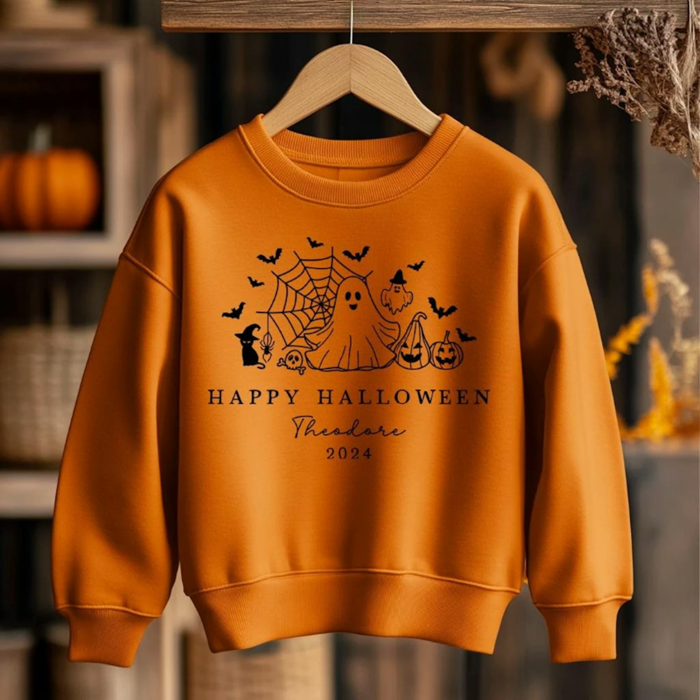 Etsy personalised Halloween sweatshirt