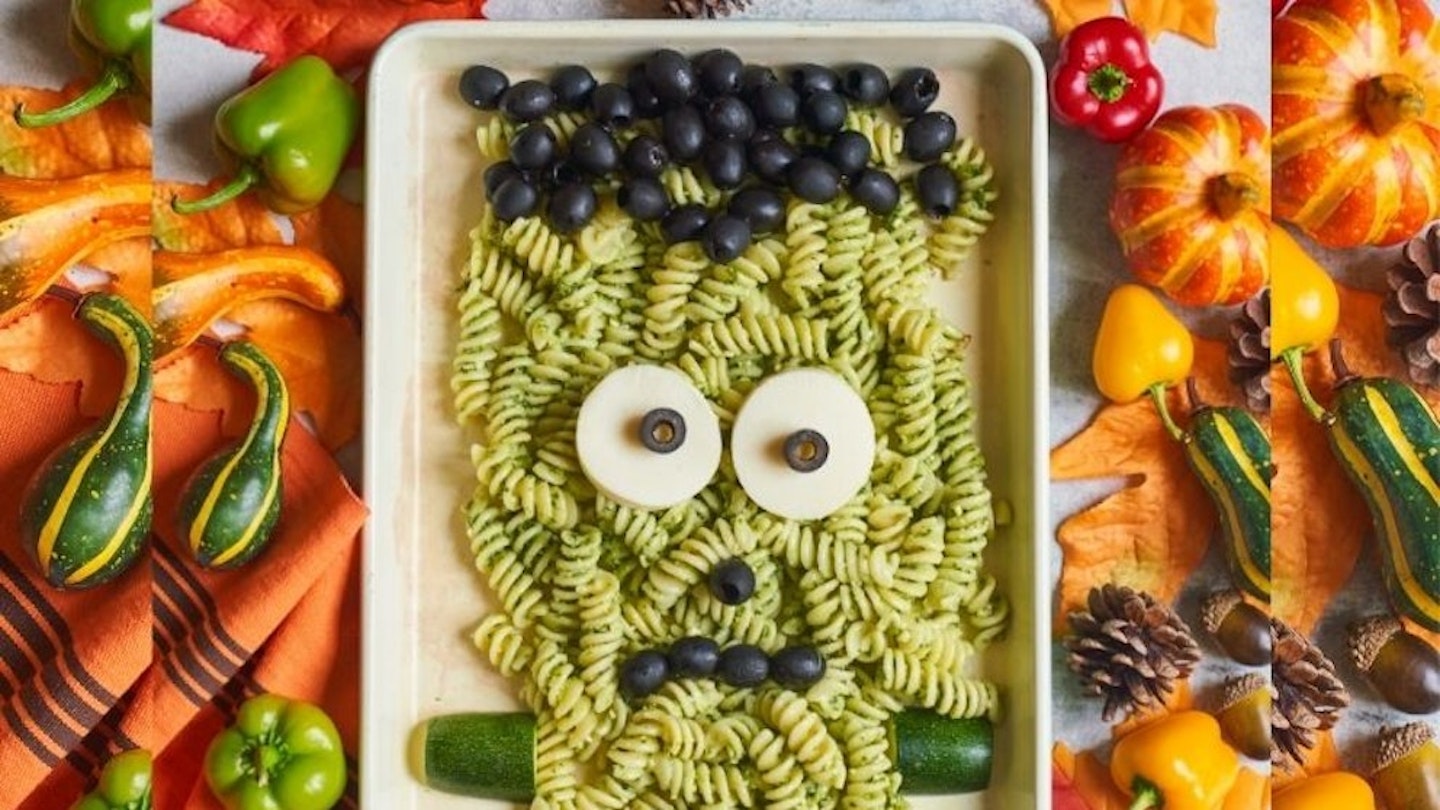 Annabel Karmel’s Frankenstein pesto pasta