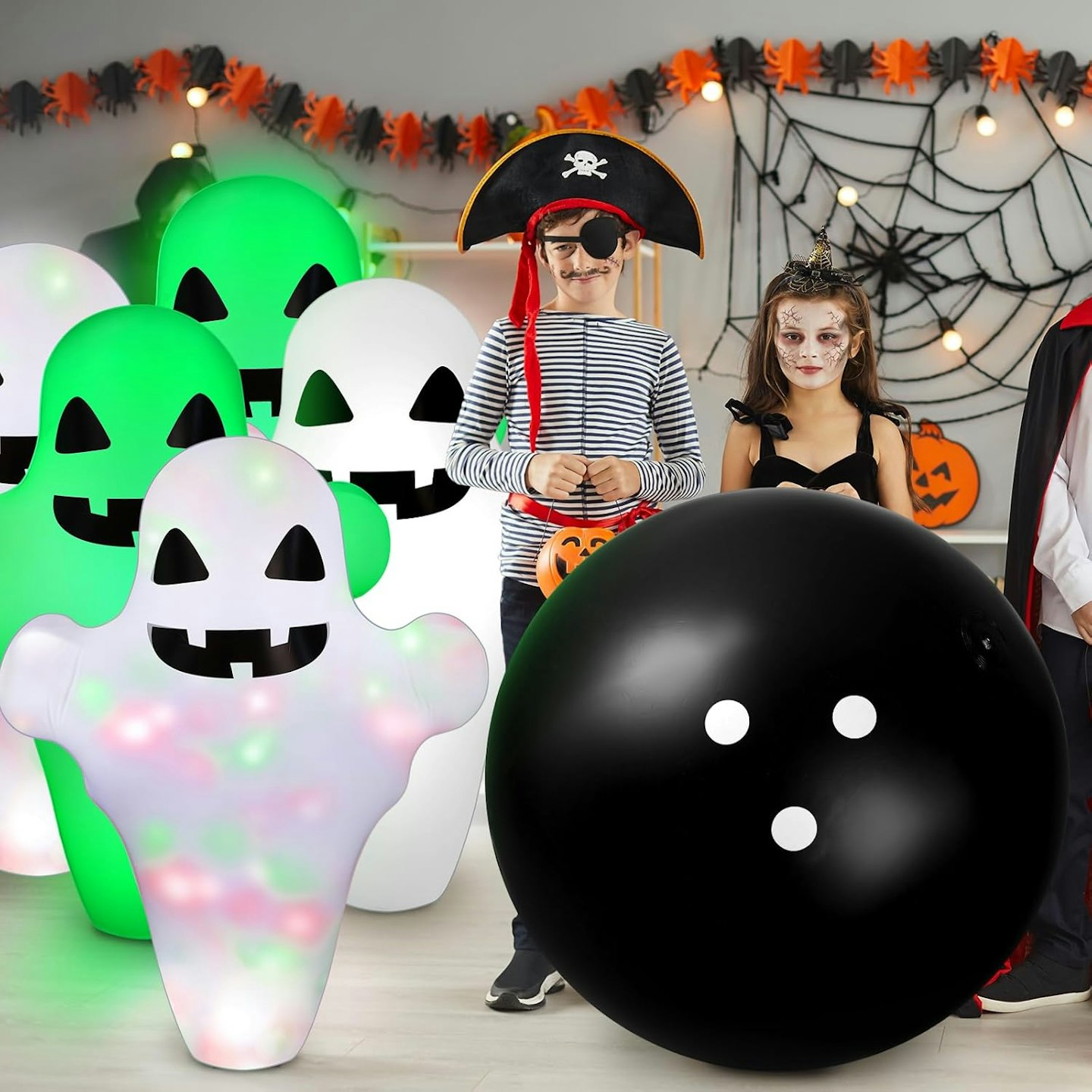 halloween ghost bowling game