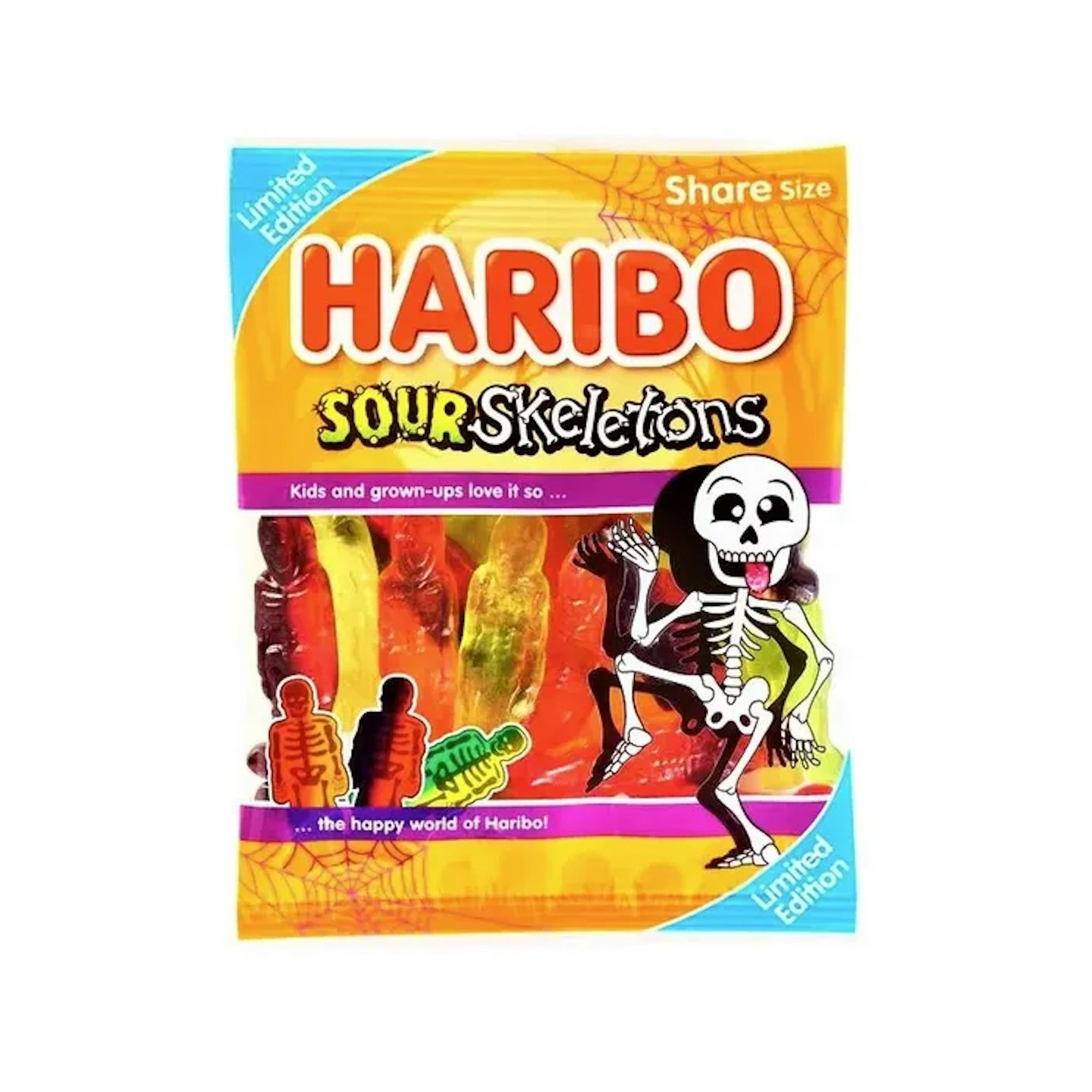 Haribo Halloween Sour Skeletons Share Bag