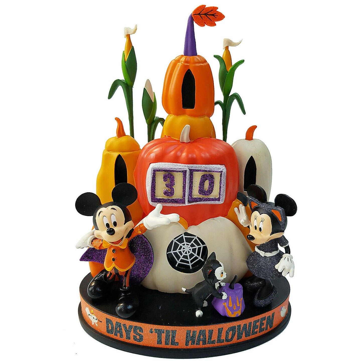 Disney Store Halloween Countdown Mickey & Minnie Mouse 30 Day Calendar World