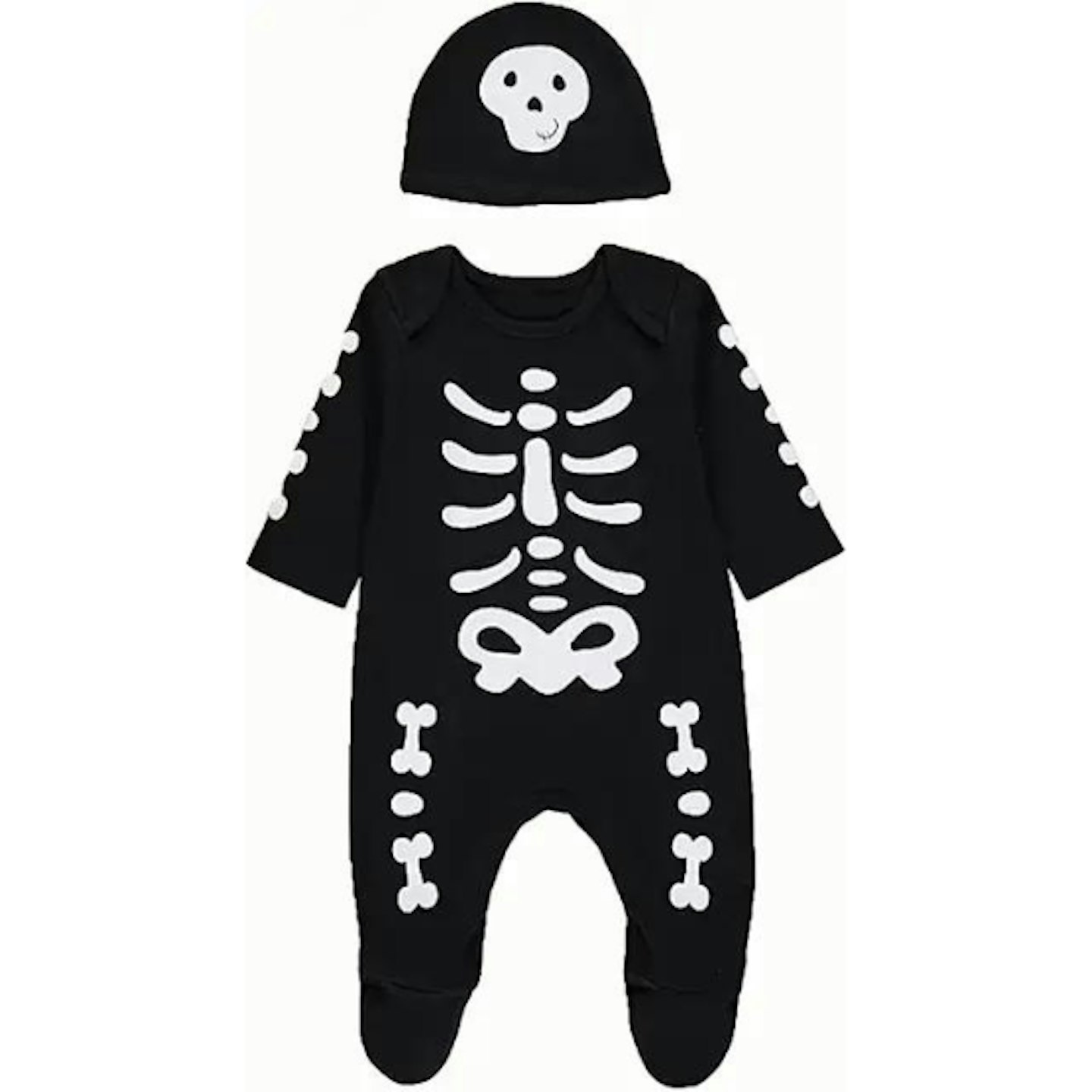 Baby skeleton baby gro