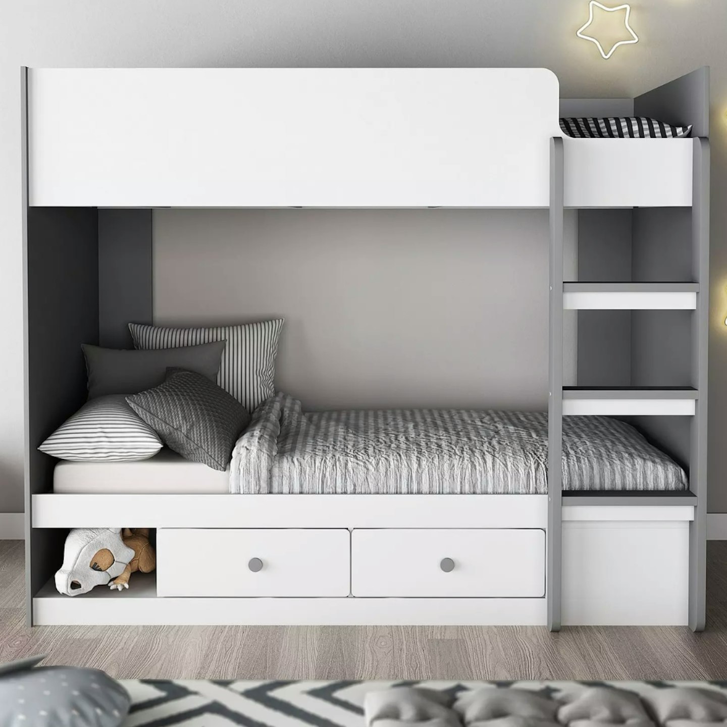 Peyton Storage Bunk Bed with Mattress Options