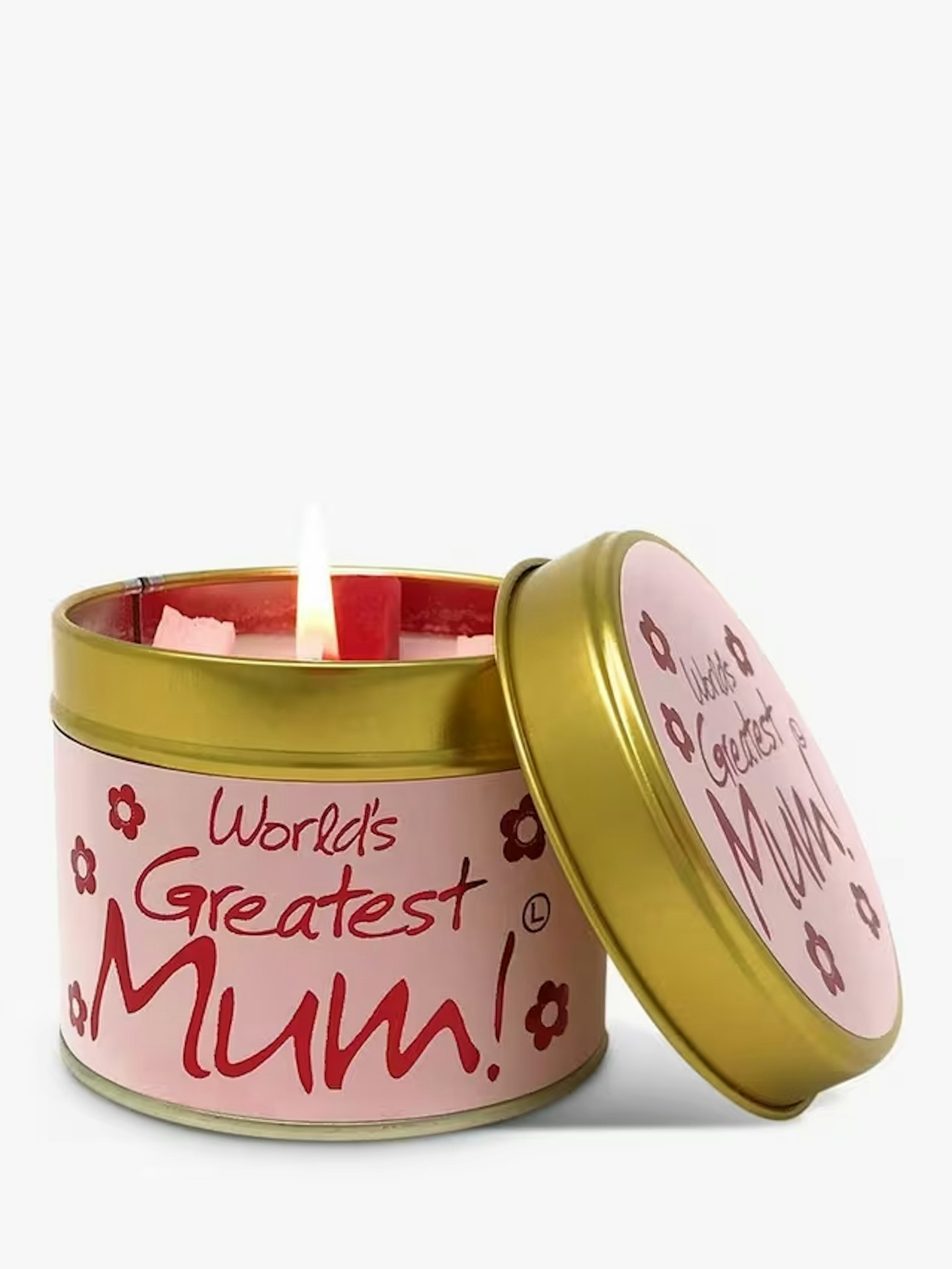 Lily-flame World's Greatest Mum Scented Tin Candle