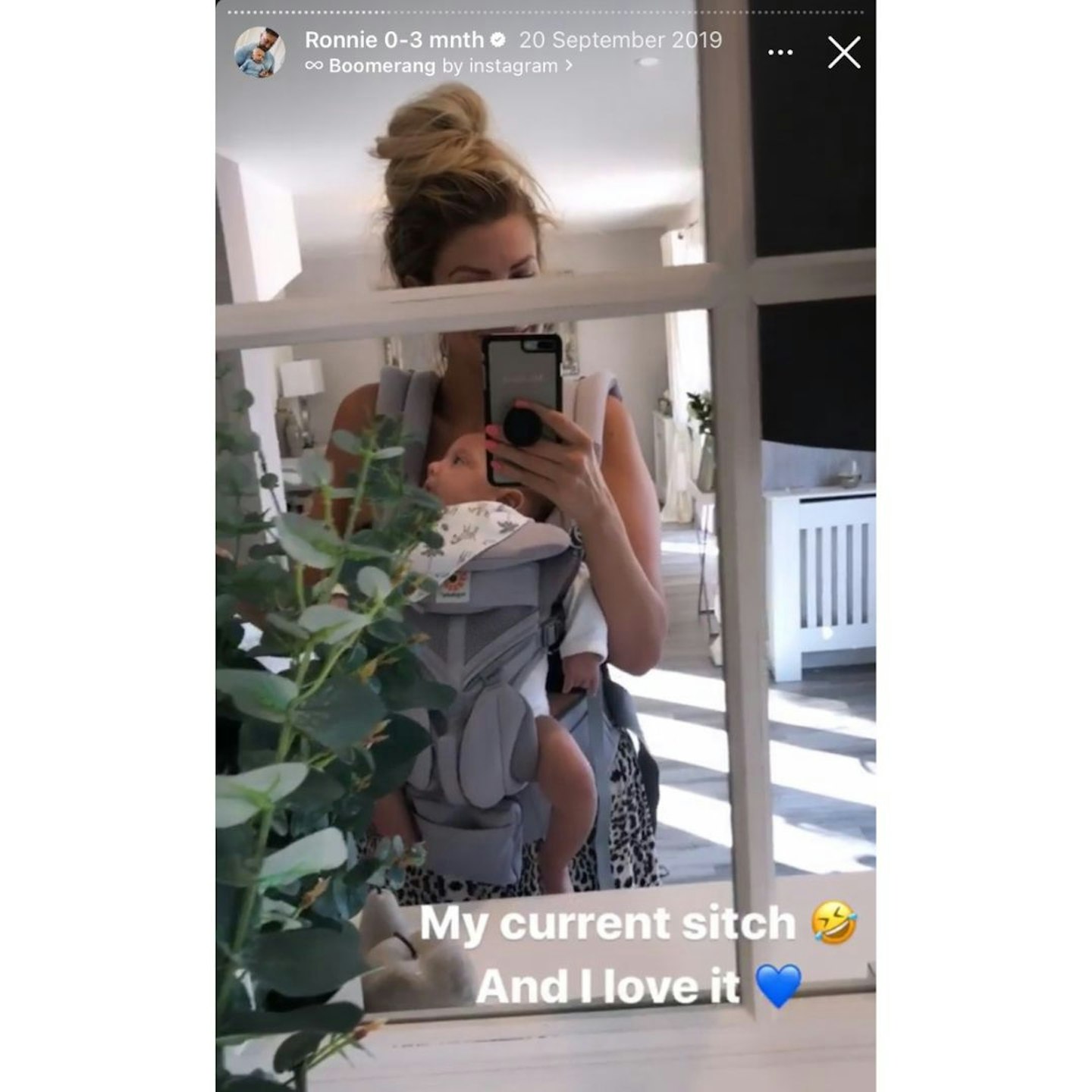 Mrs Hinch using Ergobaby OMNI 360 Baby Carrier – Cotton
