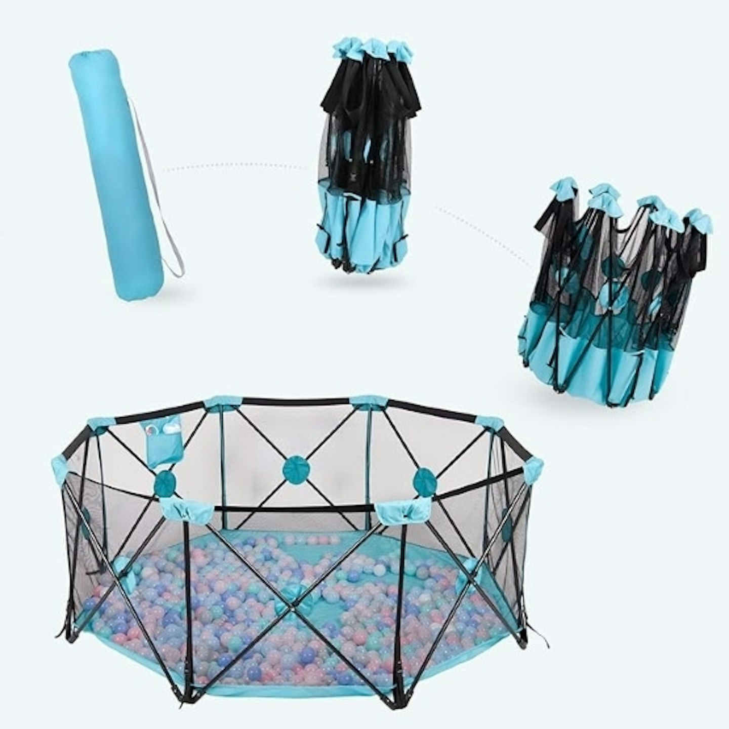 Hadwin 8 Panel Foldable and Portable Baby Playpen