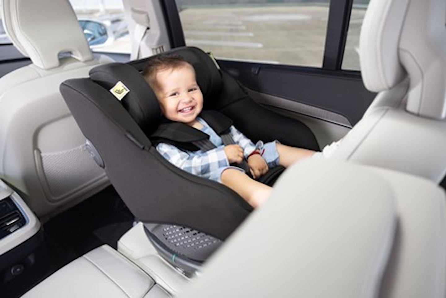 Toddler in Graco car seat