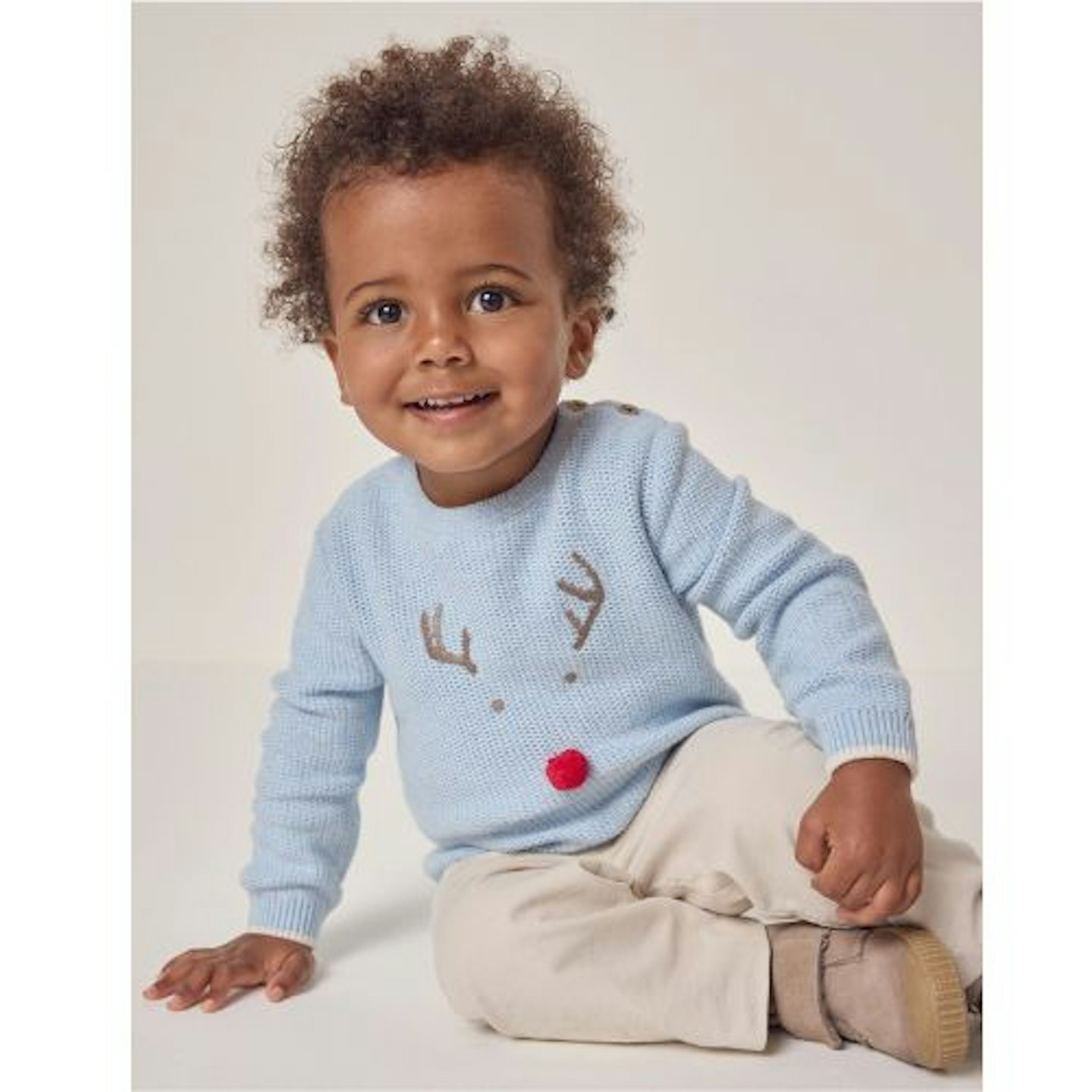 Organic Cotton Jingles Reindeer Jumper