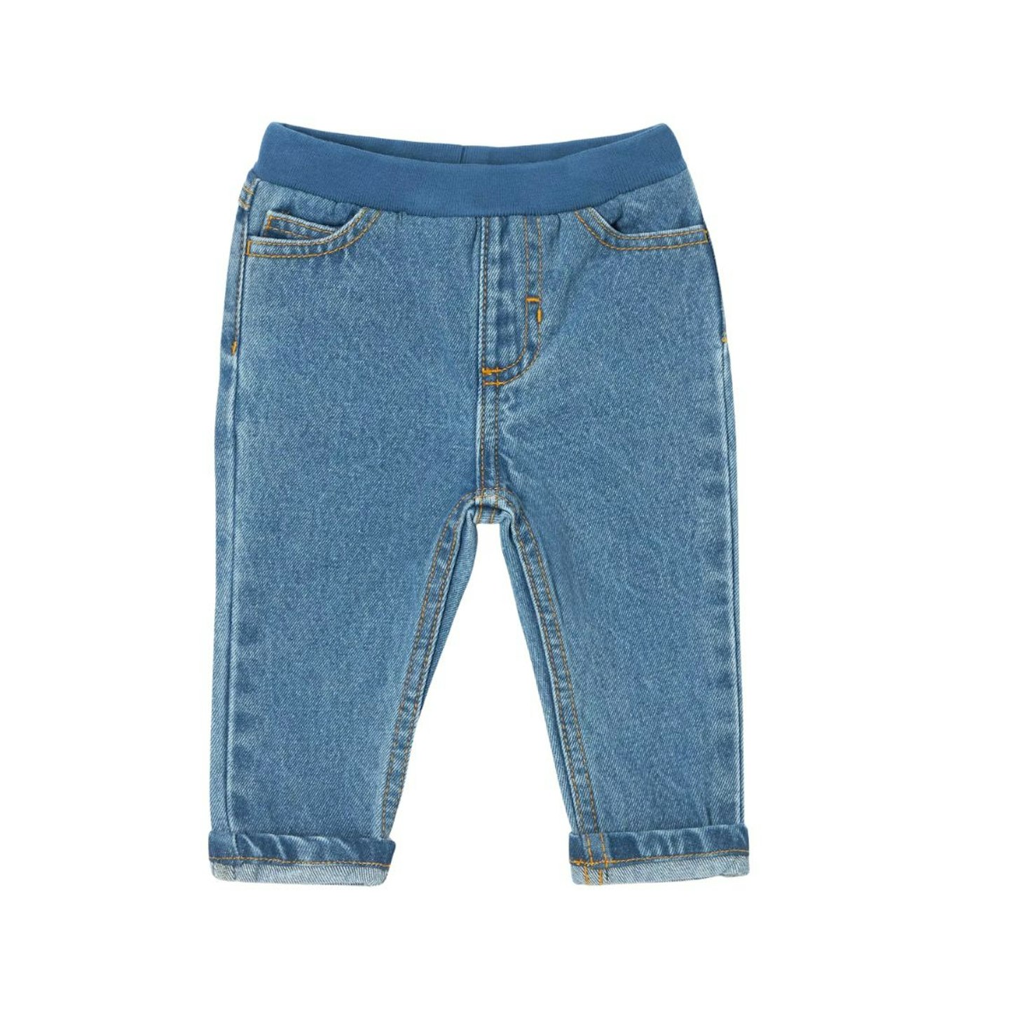 Baby Ribbed Waist Jeans, Blue