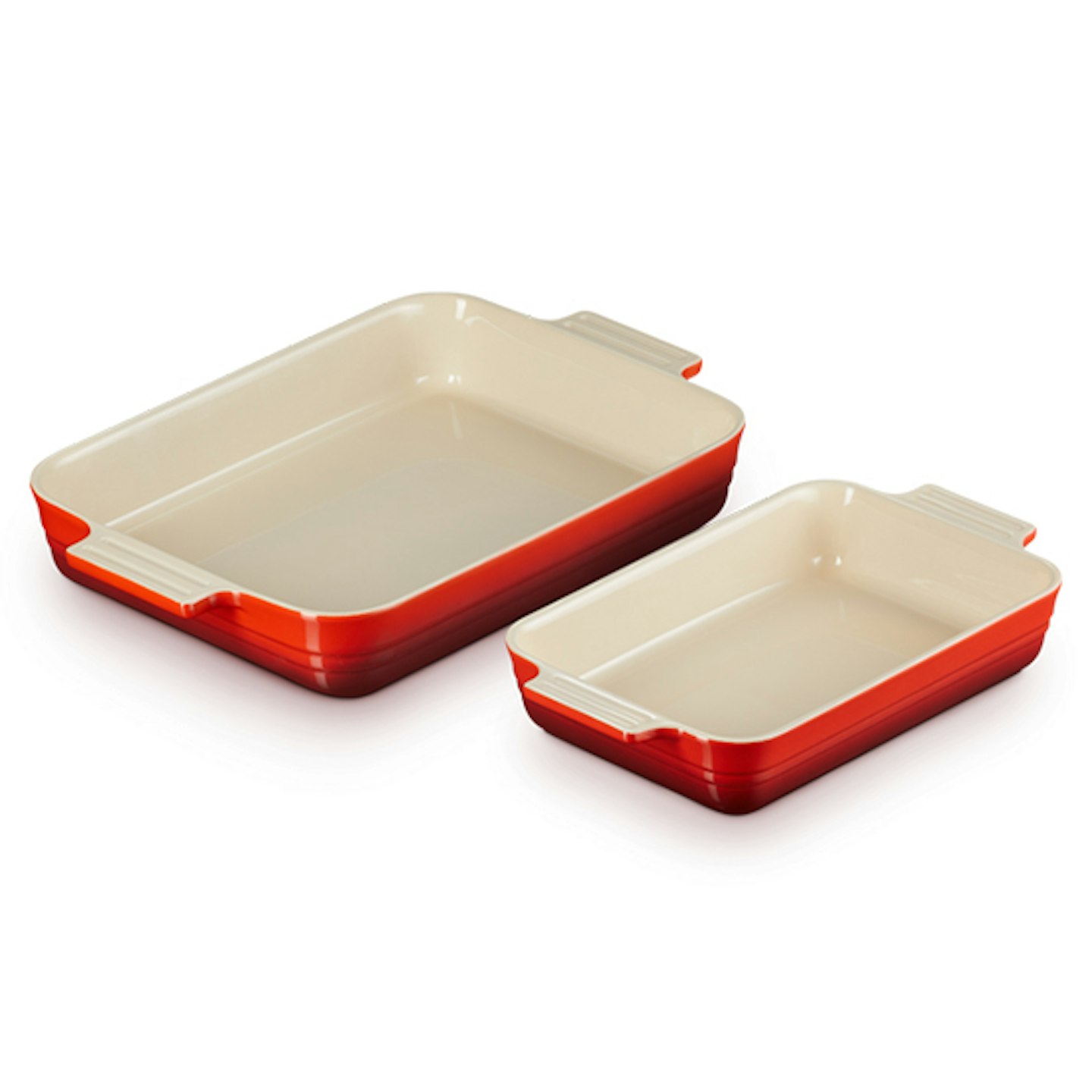 Stoneware Set of 2 Classic Rectangular Dishes