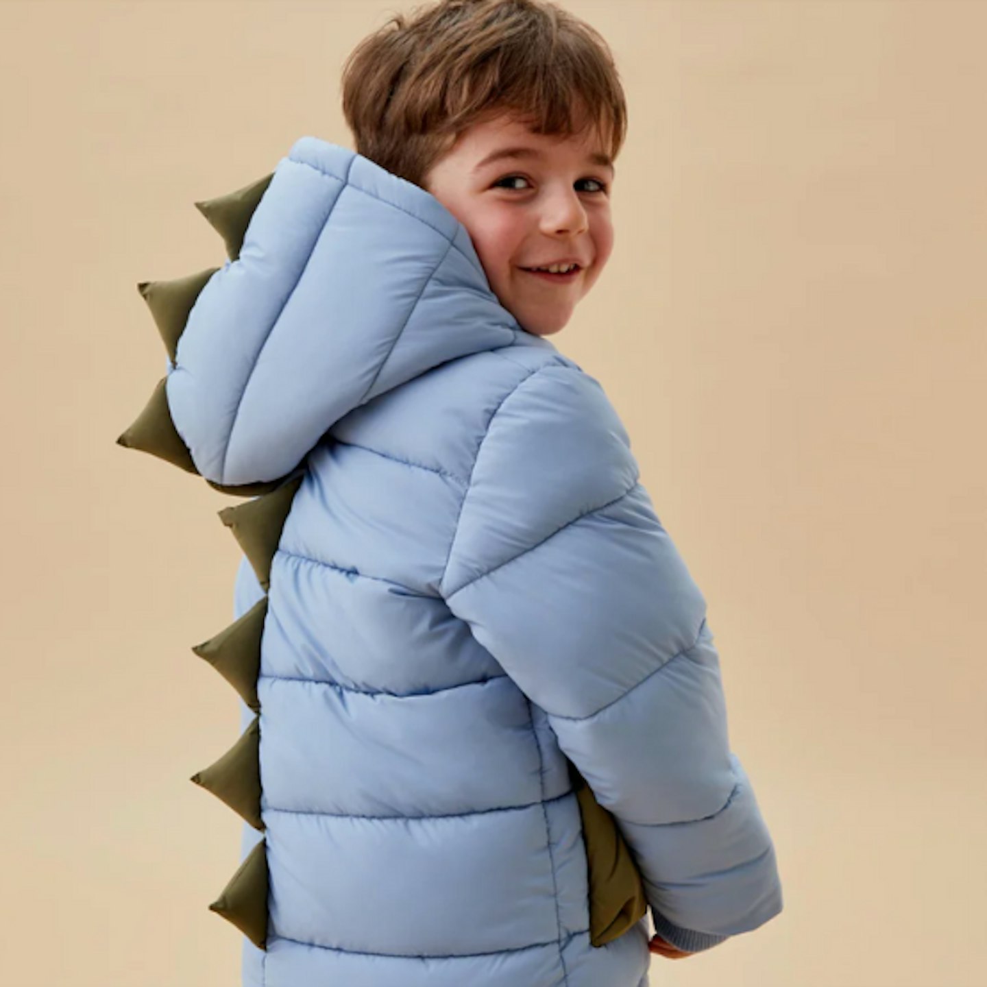 Baby Mori Dino recycled coat