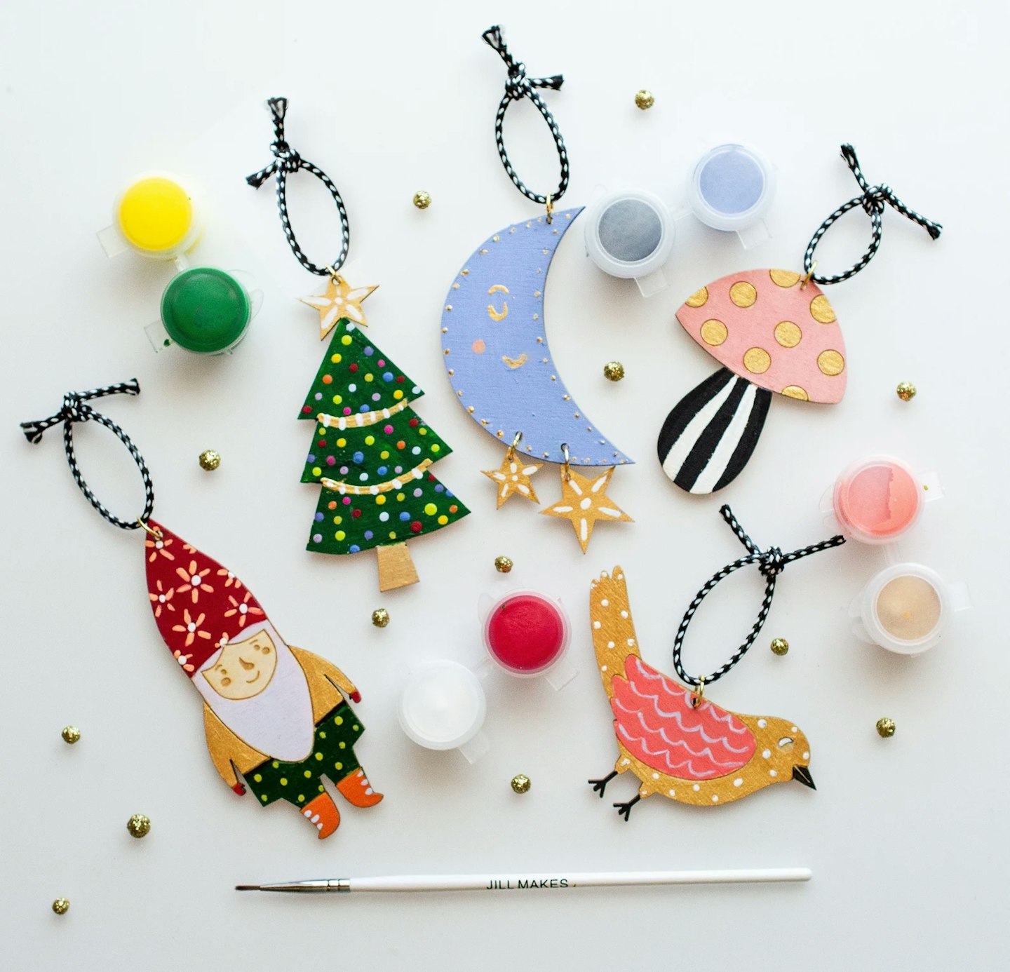 DIY Ornament Painting Kit, Christmas Craft kit, 