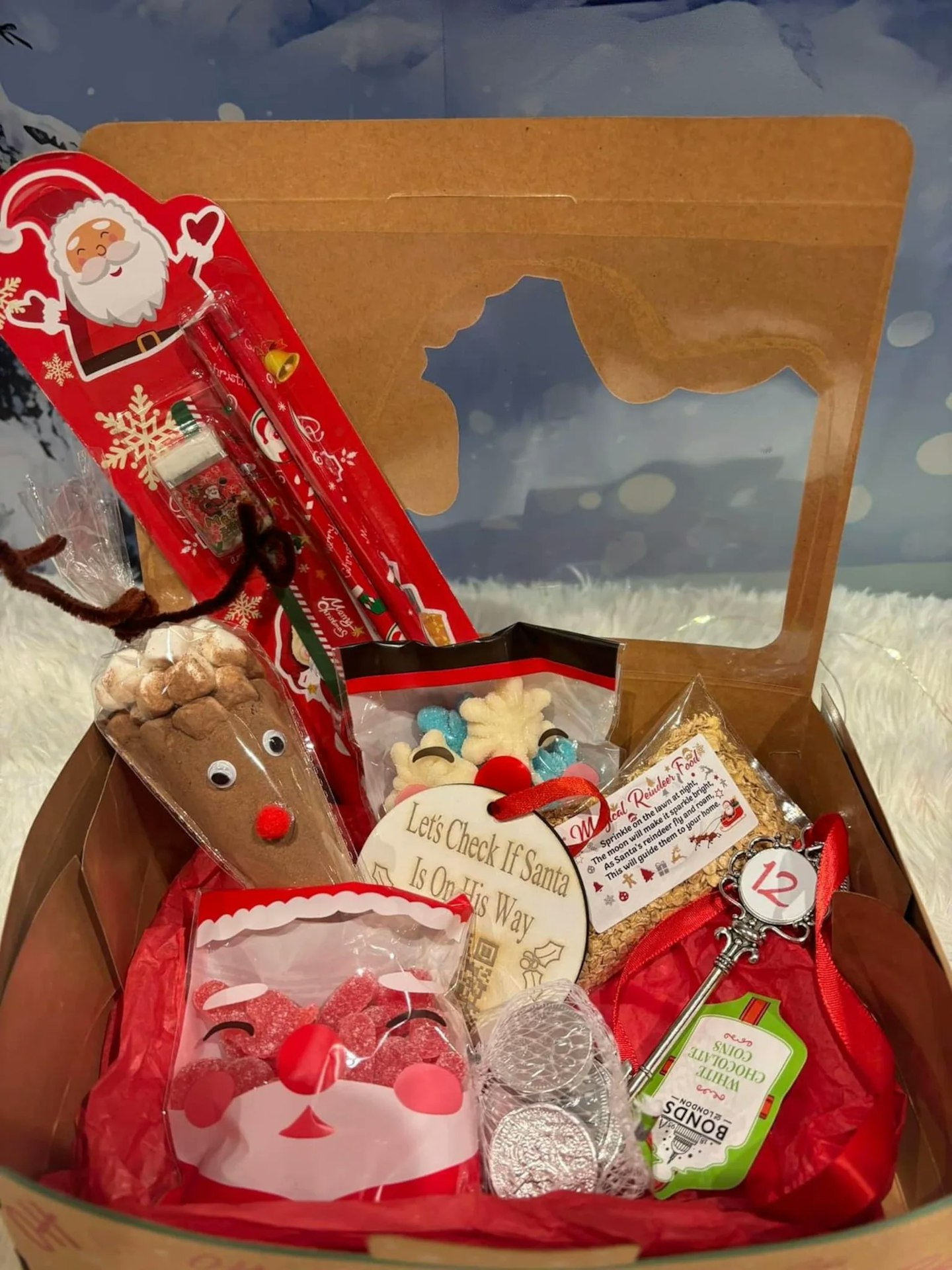 Christmas Eve box with items