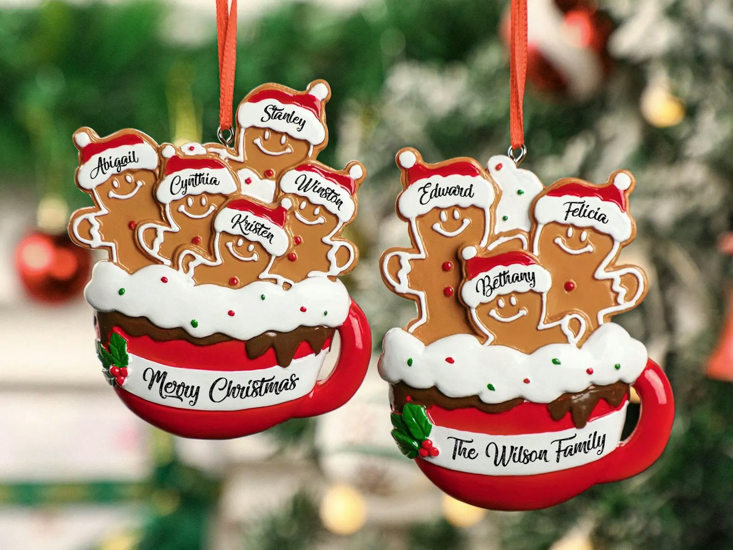 Personalized Gingerbread Christmas Ornament